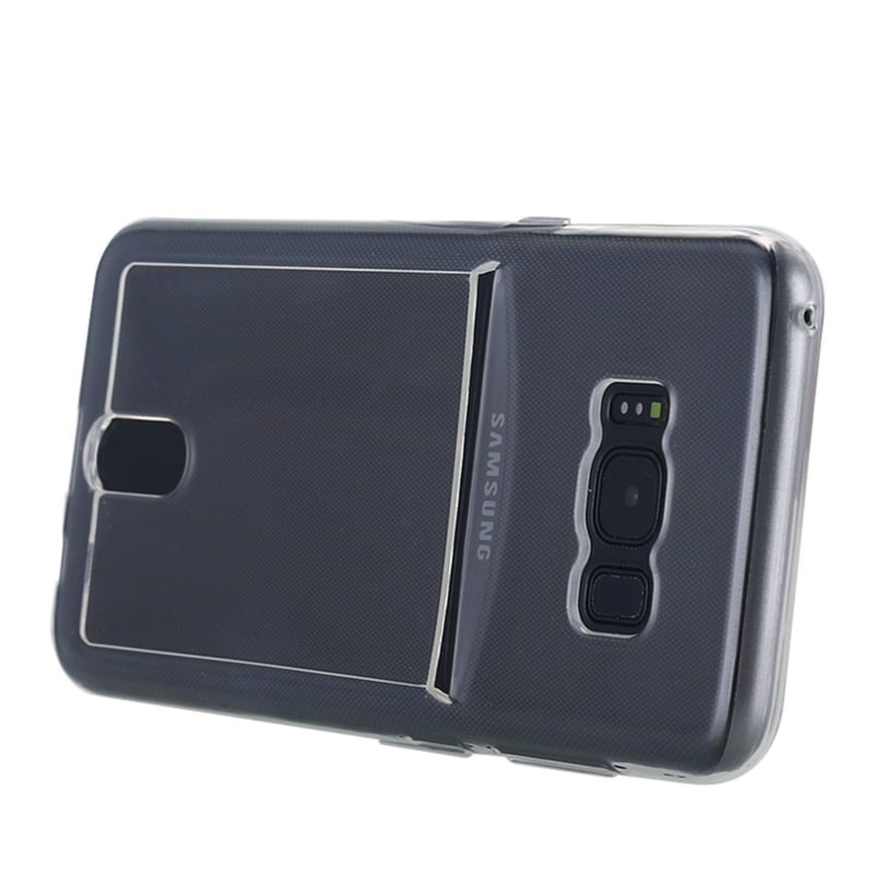 Transparant TPU hoesje voor Samsung Galaxy S8 Plus met pasjeshouder