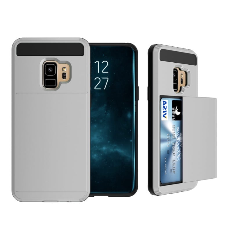 Slide armor hoesje voor Samsung Galaxy S9 met pashouder