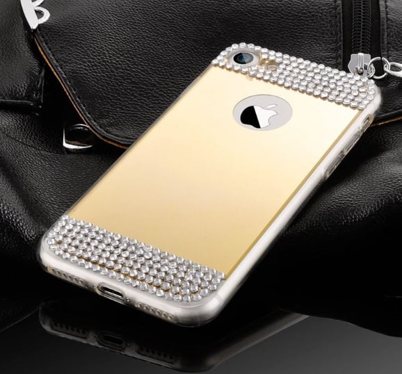 Glitter spiegel telefoonhoesje voor iPhone 7 / 8 / SE