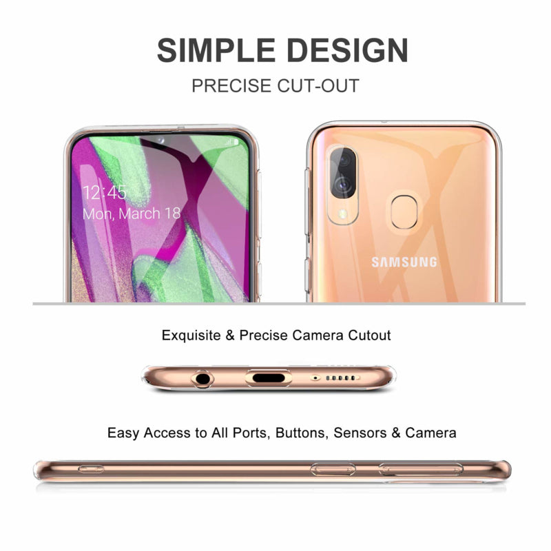 Transparant TPU telefoonhoesje voor Samsung Galaxy A40