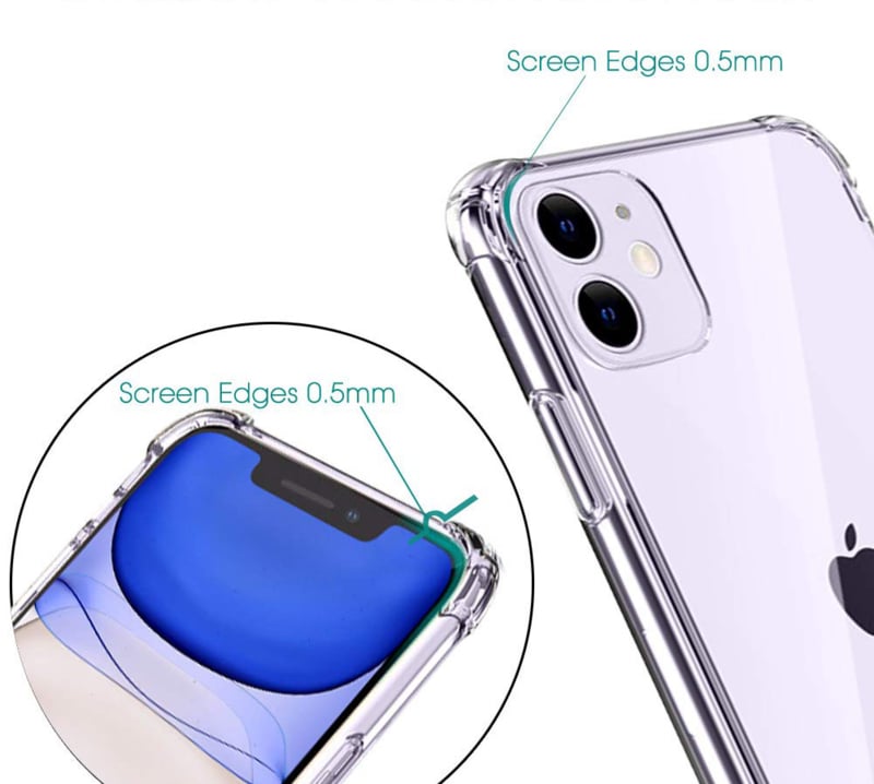 Transparant TPU hoesje voor iPhone 11 met luchtkussens