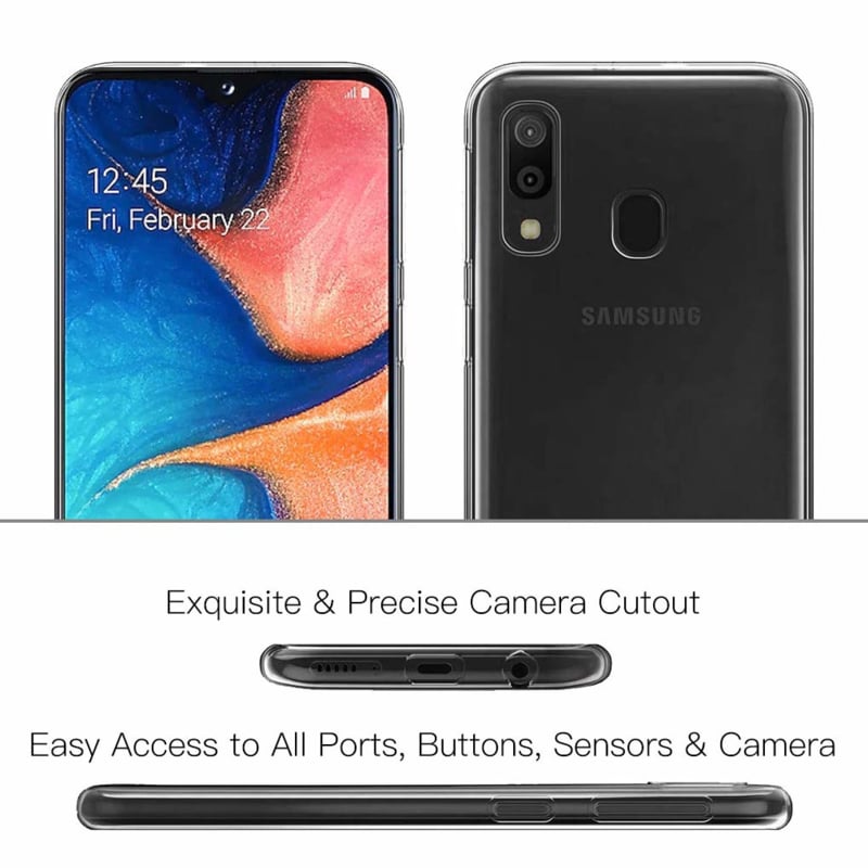 Transparant 360 Graden TPU Hoesje voor Samsung Galaxy A20E
