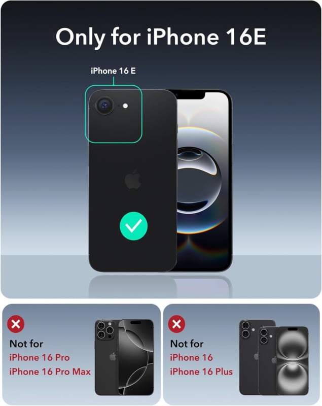 Transparant TPU telefoonhoesje met Air Cushion voor iPhone 16e / 17e
