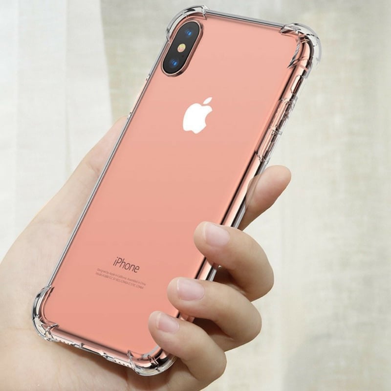 Transparant TPU telefoonhoesje voor iPhone X / Xs met luchtkussens