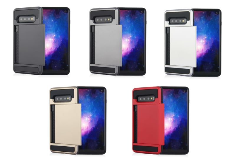 Slide Armor Hoesje met Pashouder voor Galaxy S20 Plus