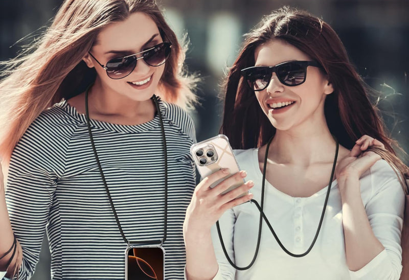 Transparant TPU Telefoonhoesje met Koord voor iPhone 16 Pro