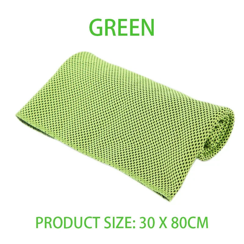 Microvezel koelhanddoek van 30x80 cm met sneldrogende werking