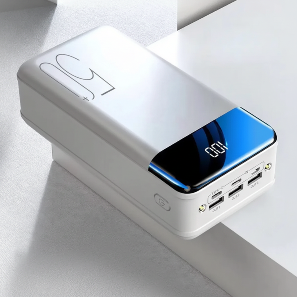Powerbank van 50.000 mAh met snelladen en USB-C