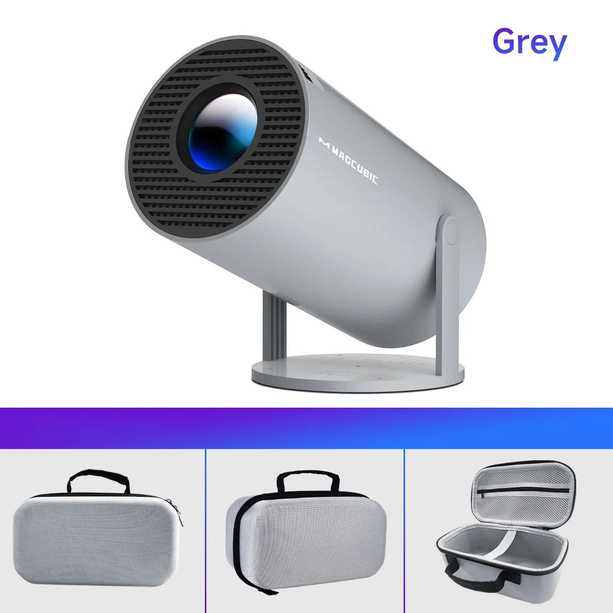 Draagbare mini projector met WiFi 6 en bluetooth