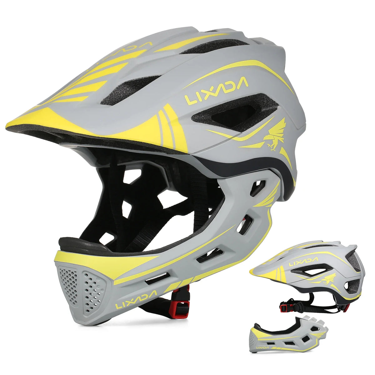 Kinderhelm 2-in-1 met afneembare kinbeschermer