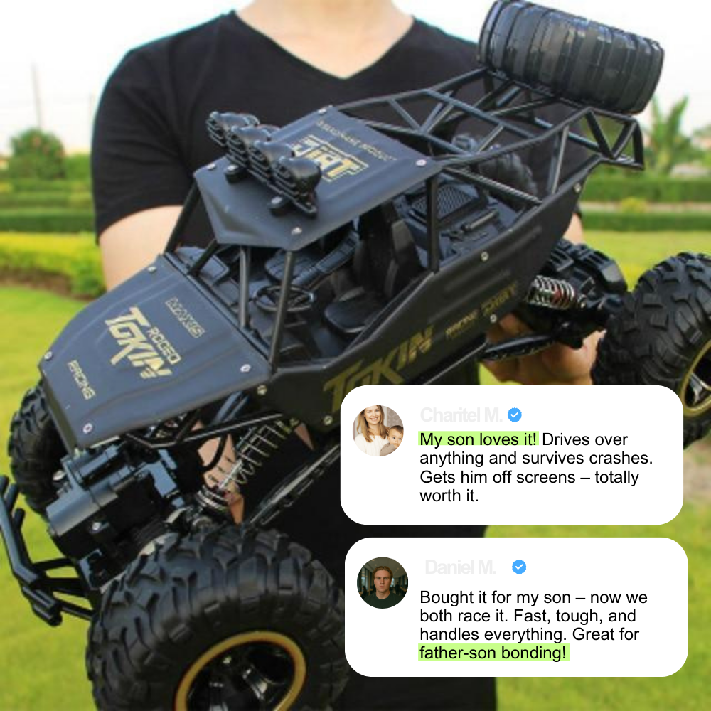 RC offroad auto met vierwielaandrijving en schokbestendige vering