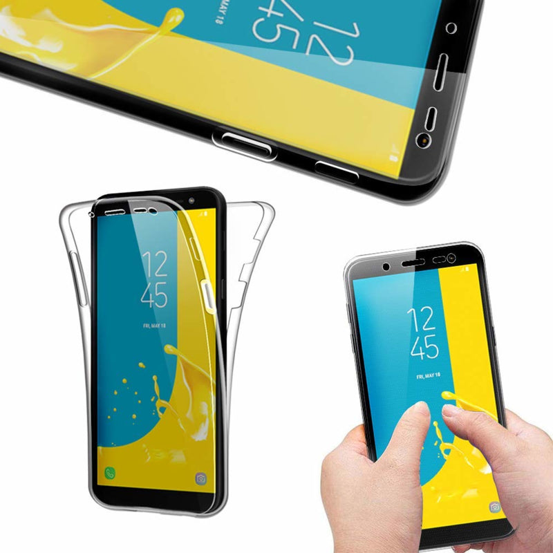 Transparant 360 graden TPU telefoonhoesje voor Galaxy J6 (2018)