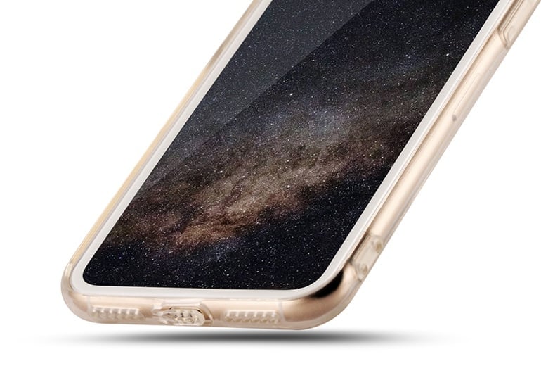 Transparant hybride telefoonhoesje voor iPhone X / Xs