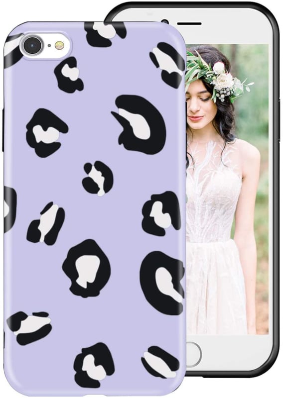 Flexibel TPU telefoonhoesje met luipaardprint voor iPhone 7 / 8 / SE