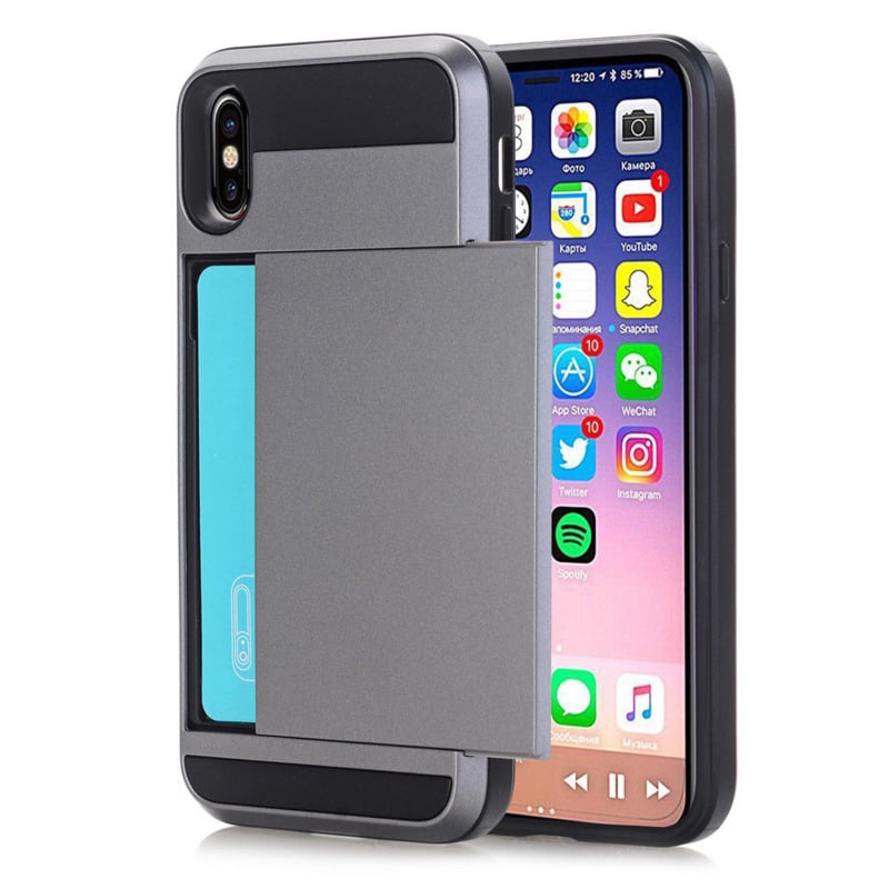 Slide Armor Hoesje voor iPhone Xs Max met Pashouder