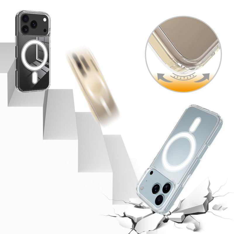 Transparant MagSafe telefoonhoesje voor iPhone 17 Pro