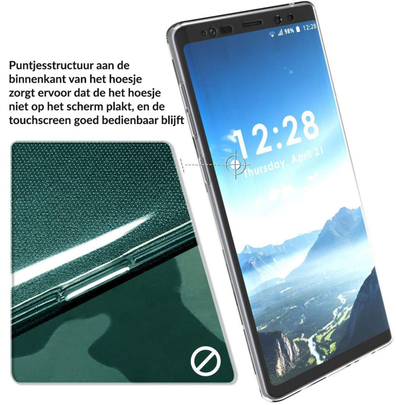 Transparant 360 graden TPU hoesje voor Samsung Galaxy Note 9
