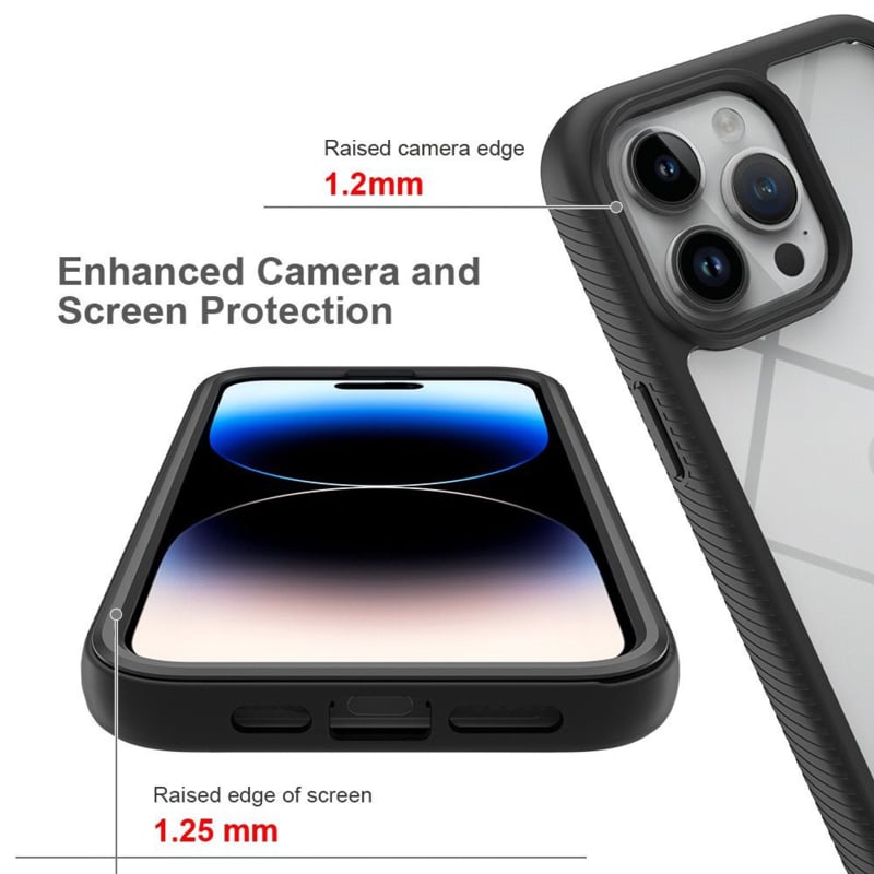 iPhone 15 Plus 360 beschermhoes met ingebouwde screenprotector