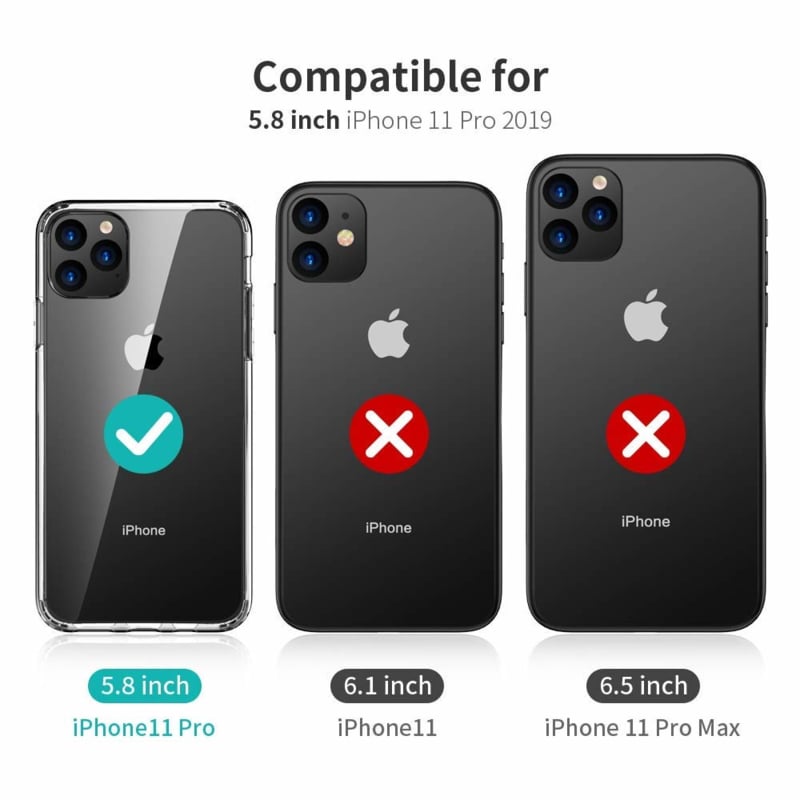 Transparant TPU telefoonhoesje voor iPhone 11 Pro