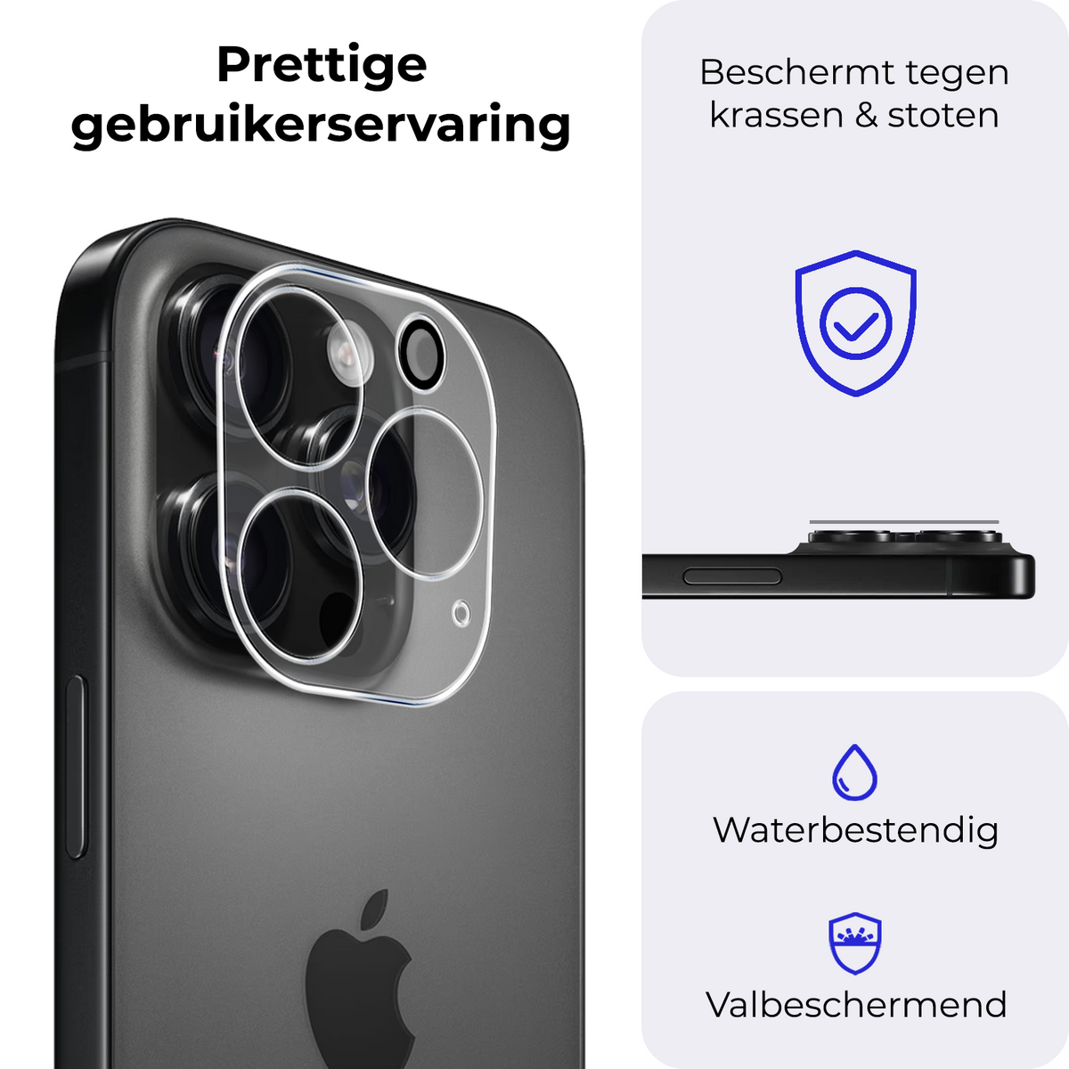 Glazen camera screenprotector voor iPhone 16 Pro Max