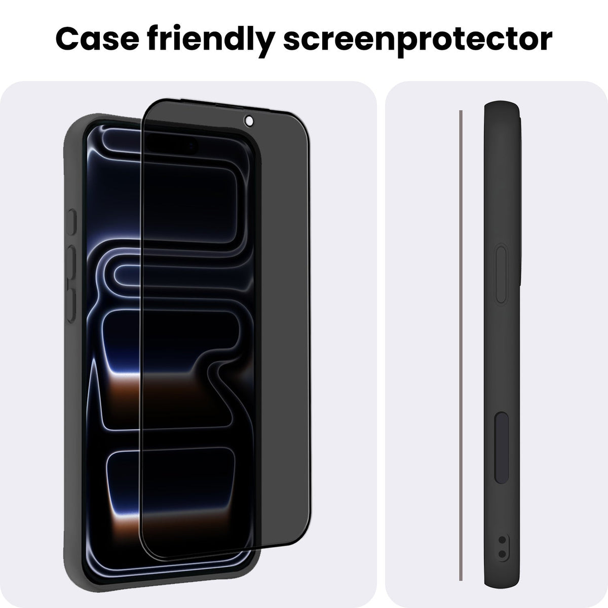 Screenprotector van gehard glas met privacyfilter voor iPhone 17 Pro