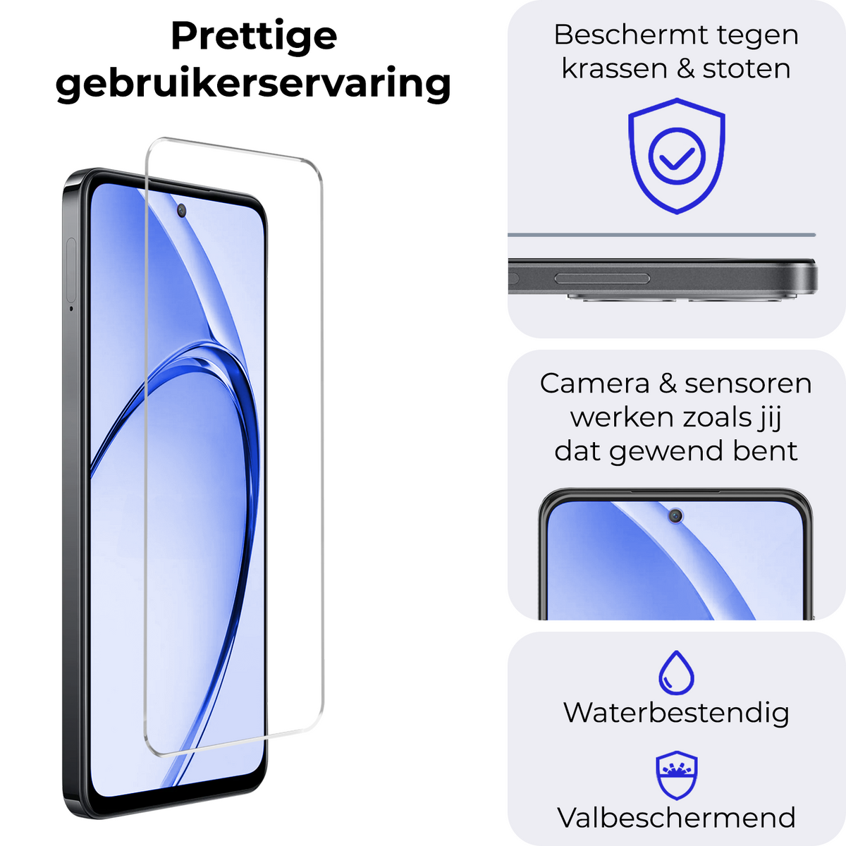 Gehard glazen screenprotector voor OPPO A40m met krasbescherming