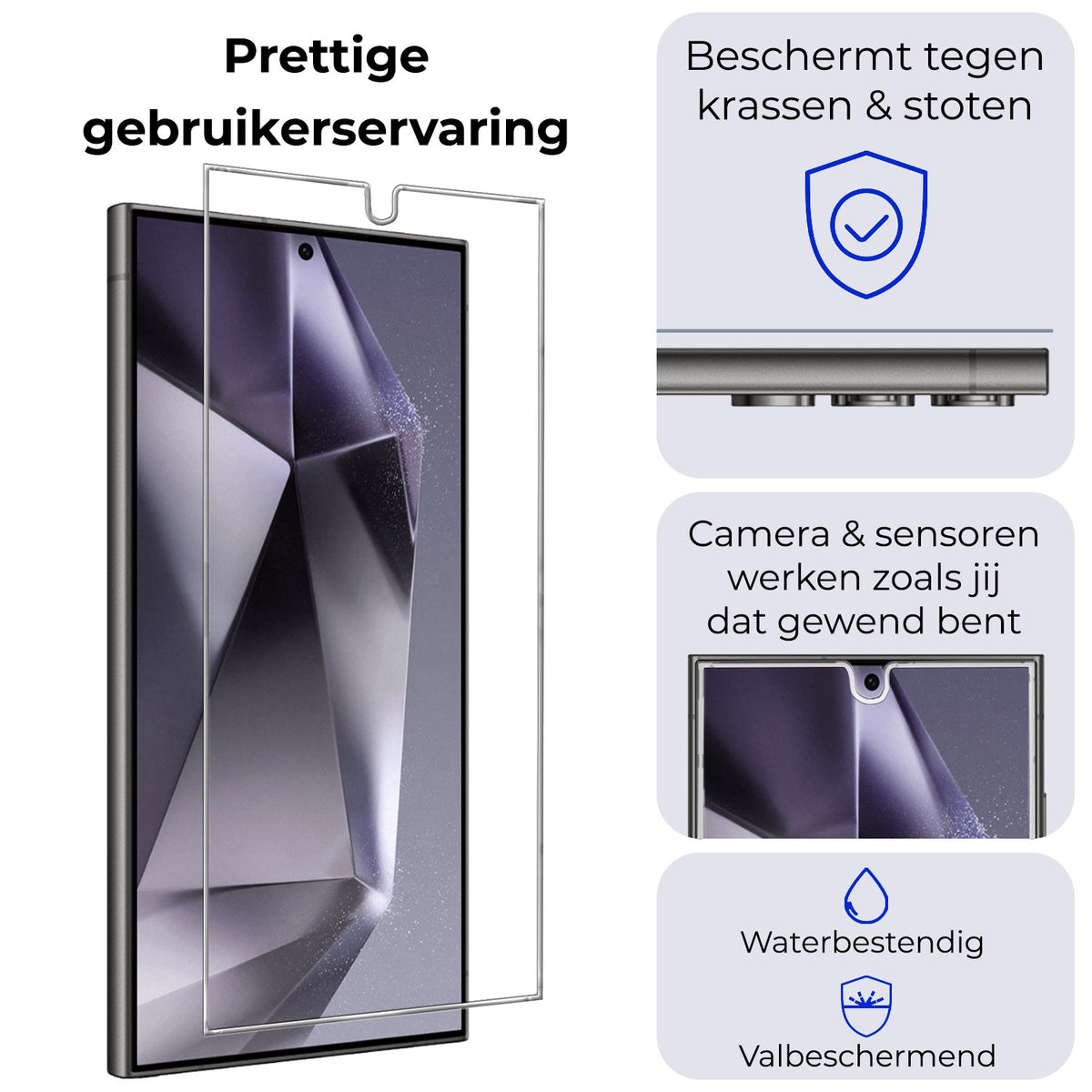 Gehard glazen screenprotector met krasbescherming