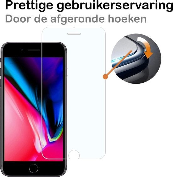 Gehard glazen screenprotector voor iPhone 8 Plus met anti-kraslaag