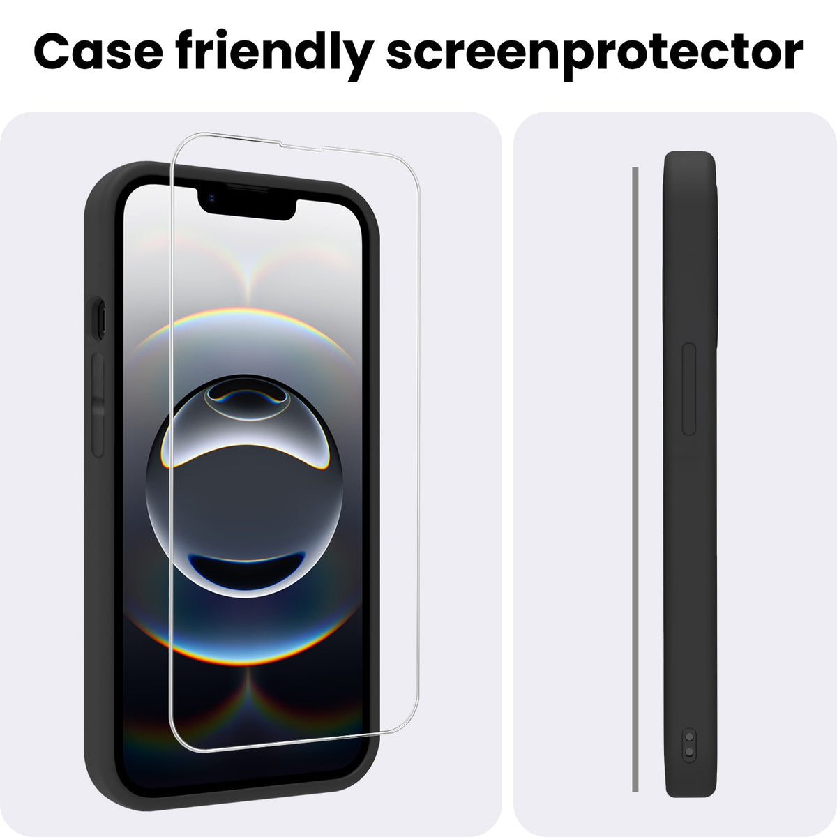 Gehard glazen screenprotector voor iPhone 16e met volledige schermdekking