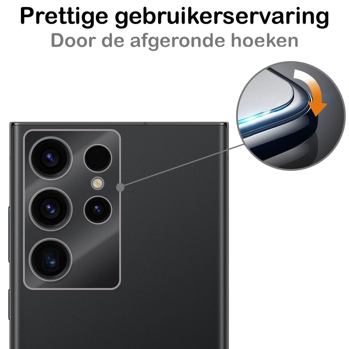 Camera Screenprotector van Gehard Glas Geschikt voor Samsung S23 Ultra