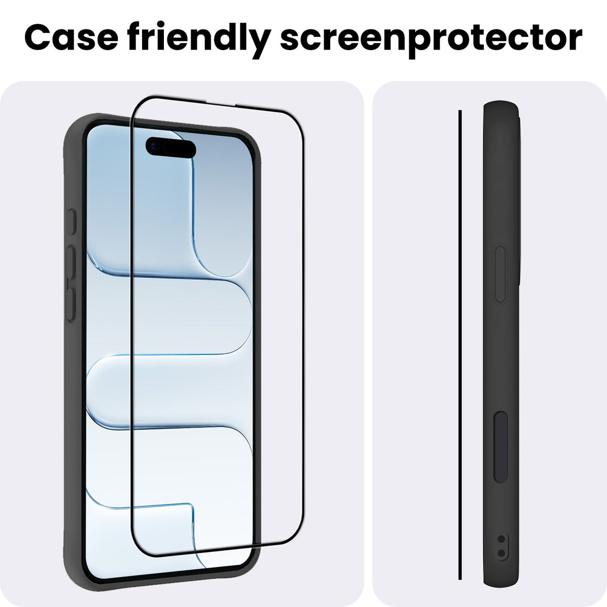 Full screen screenprotector van gehard glas voor iPhone Air
