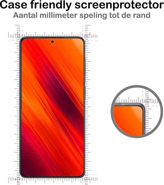Gehard glazen screenprotector voor Poco X3 met krasbescherming