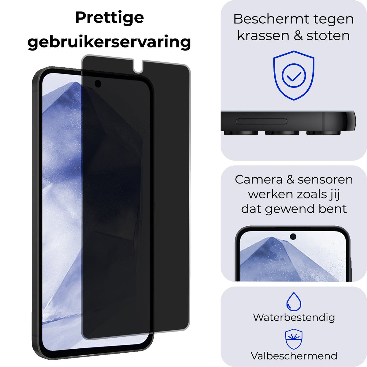 Privacy Screenprotector van Gehard Glas voor Samsung Galaxy A55
