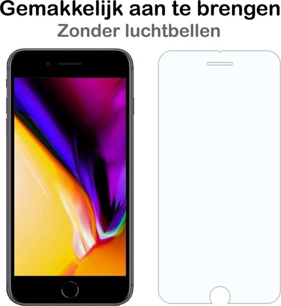 Glazen screenprotector voor iPhone 7/8 Plus met krasbescherming
