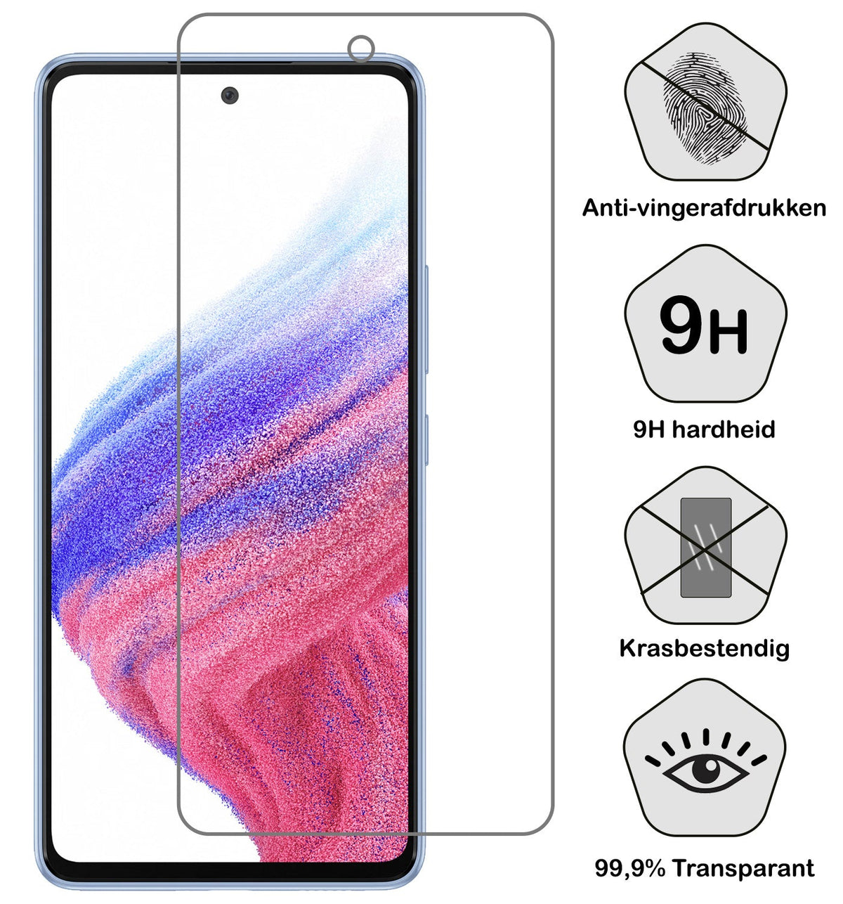 Gehard glazen screenprotector met krasbescherming
