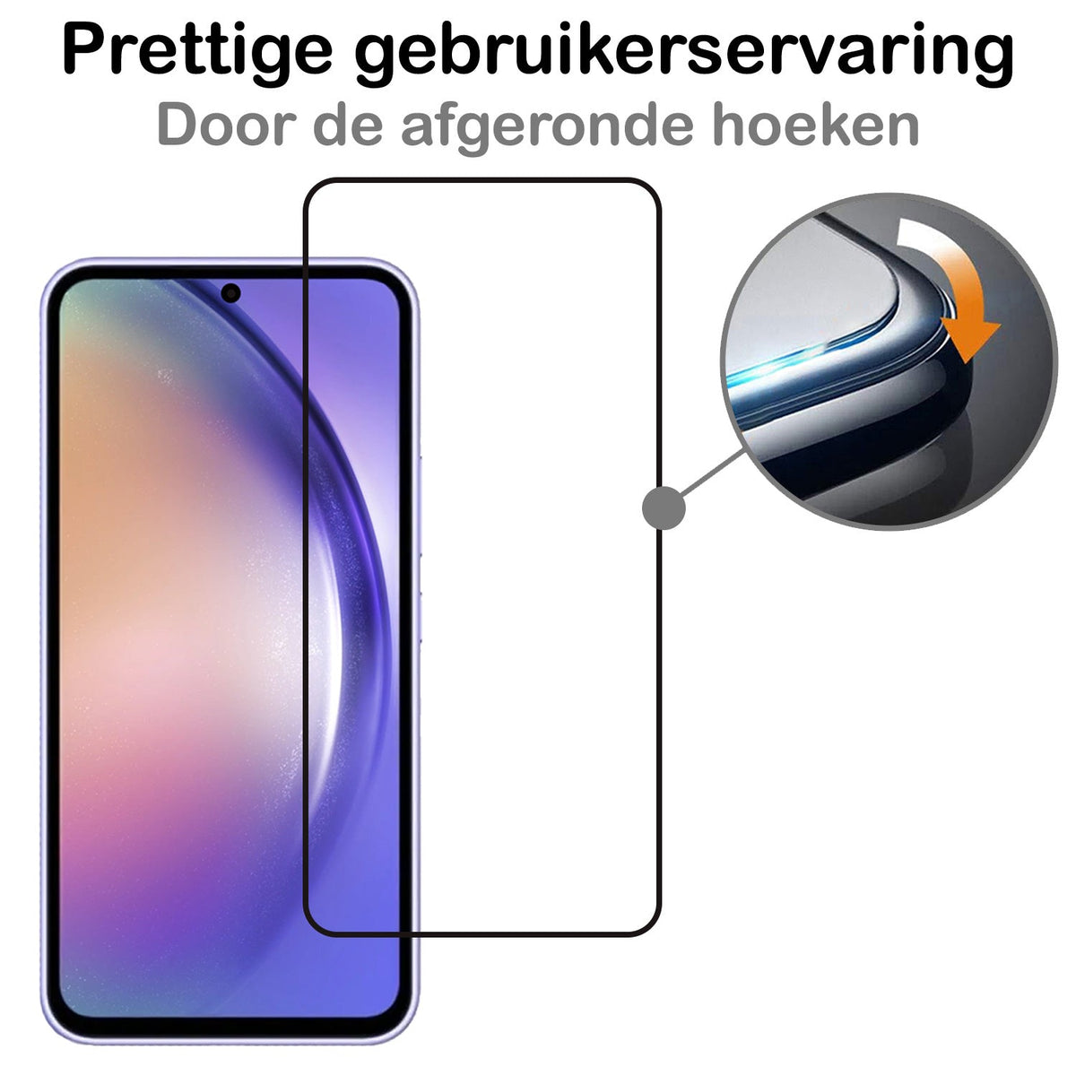 Screenprotector van Gehard Glas met Full Screen Bescherming voor Samsung Galaxy A54