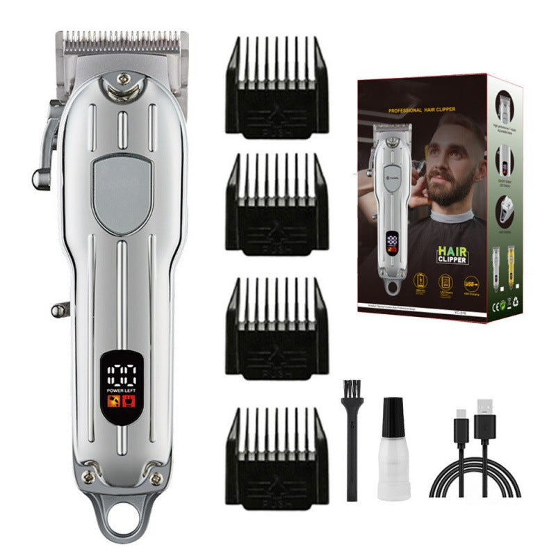 Oplaadbare professionele tondeuse met lcd-scherm