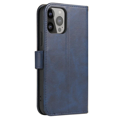 PU-Leren bookcase portemonnee hoesje met pashouder voor Galaxy S24 Ultra Blauw