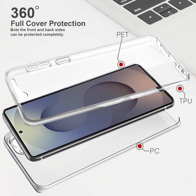 Transparant telefoonhoesje met 360 graden bescherming