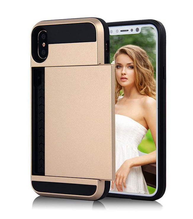 Slide Armor Hoesje voor iPhone Xs Max met Pashouder