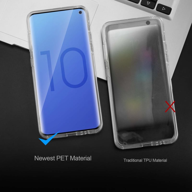 Transparant 360 graden hoesje voor Galaxy S10 Plus