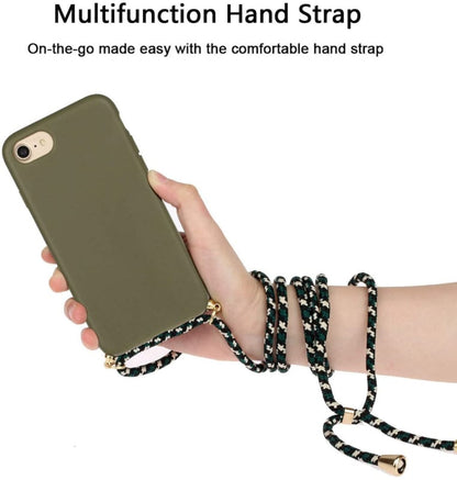 TPU hoesje met koord voor iPhone 7 / 8 / SE