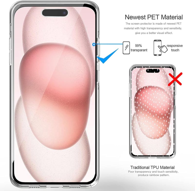 Transparant 360 graden telefoonhoesje voor iPhone 17