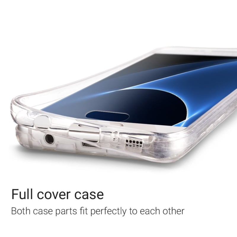 Transparant 360 graden telefoonhoesje voor Galaxy S7 Edge