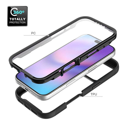 360° Full Protect Hoesje met Geïntegreerde Screenprotector Zwart