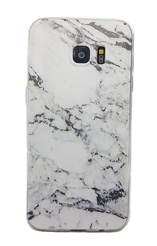 Flexibel TPU hoesje voor Galaxy S7 Edge met marmerprint