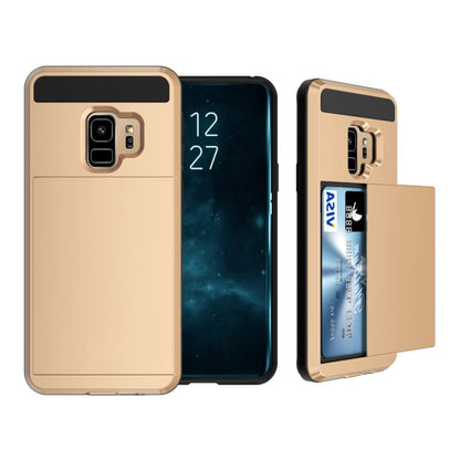 Slide armor hoesje voor Samsung Galaxy S9 met pashouder