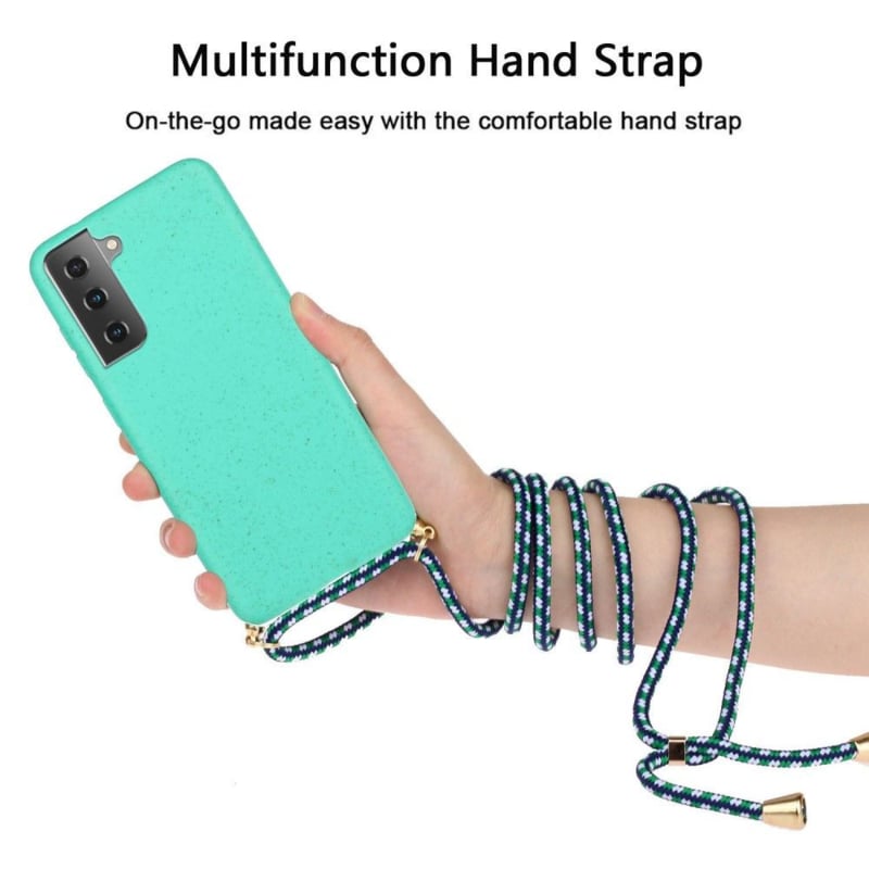 Crossbody TPU telefoonhoesje met verstelbaar koord voor Galaxy S22 Plus