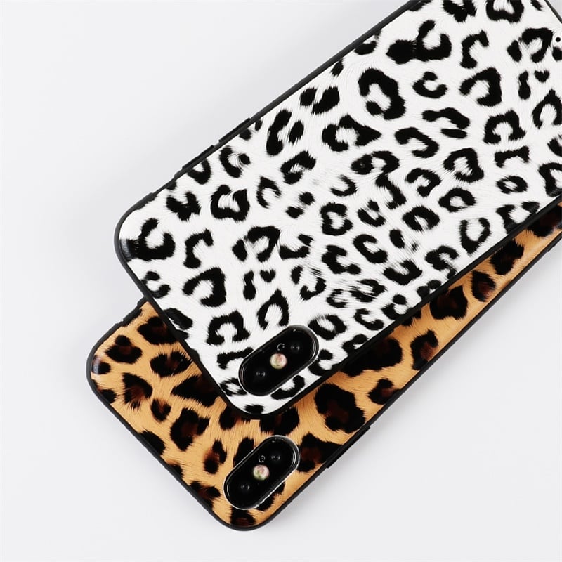 Flexibel TPU hoesje met luipaardprint voor iPhone 7 Plus / 8 Plus