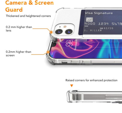 Transparant TPU Hoesje Voor iPhone 16 Met Pasjesvak